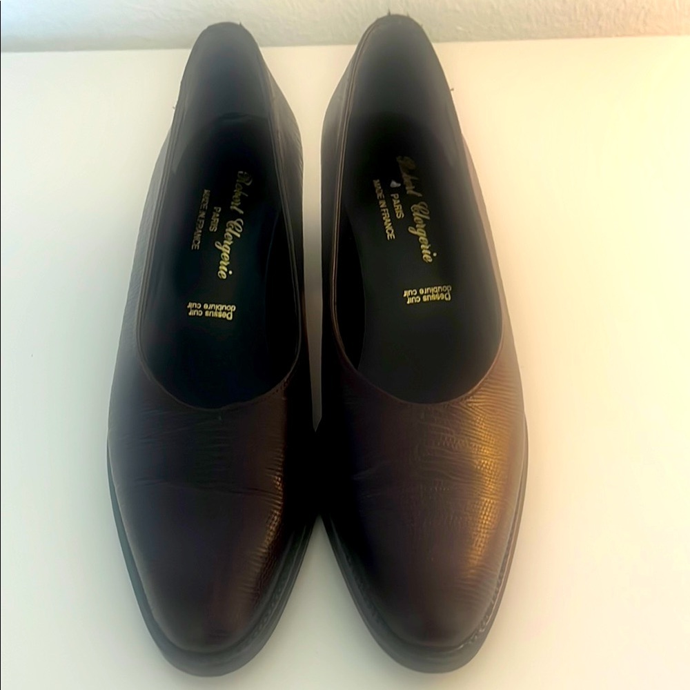 Robert Clergerie Dark Brown  Heels Elegant Design Never Worn size 7 NWOT